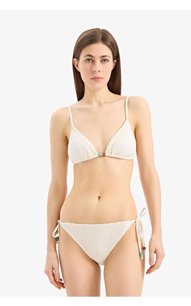 DeFacto Fall in Love Bağcıklı Tül Bikini Alt