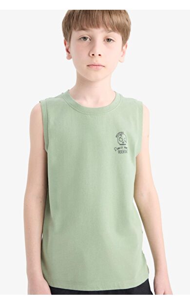 DeFacto Erkek Çocuk Bisiklet Yaka Atlet E0192A825HSGN1125