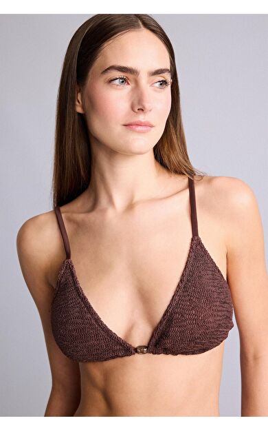 DeFacto Regular Fıt Bürümcük Bikini Üstü