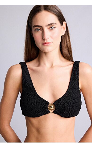 DeFacto Regular Fıt Bürümcük Bikini Üstü