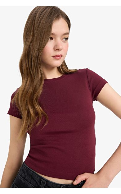 Coool Fitted Ribana Kısa Kollu Tişört E0288AX25AUBR98