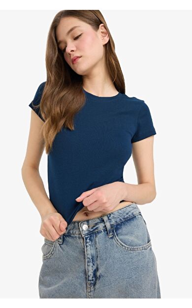 Coool Fitted Ribana Kısa Kollu Tişört E0288AX25AUNV248