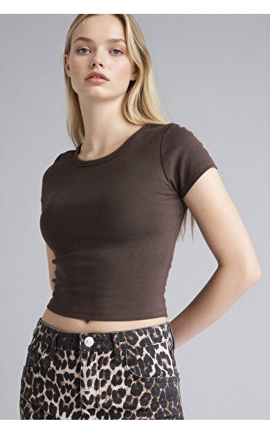 Coool Fitted Ribana Kısa Kollu Tişört E0288AX25SMBN581