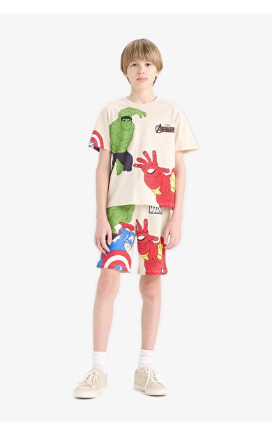 DeFacto Erkek Çocuk Marvel Avengers Kısa Kollu 2'li Takım