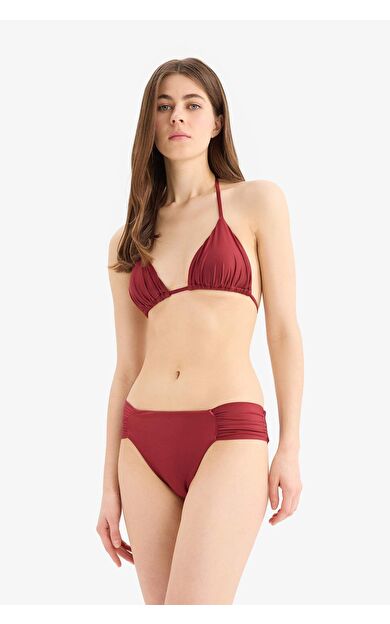 Regular Fit Saten Bikini Alt-Fall in Love