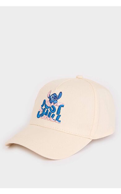 DeFacto Kız Çocuk Disney Lilo & Stitch Pamuklu Cap Şapka