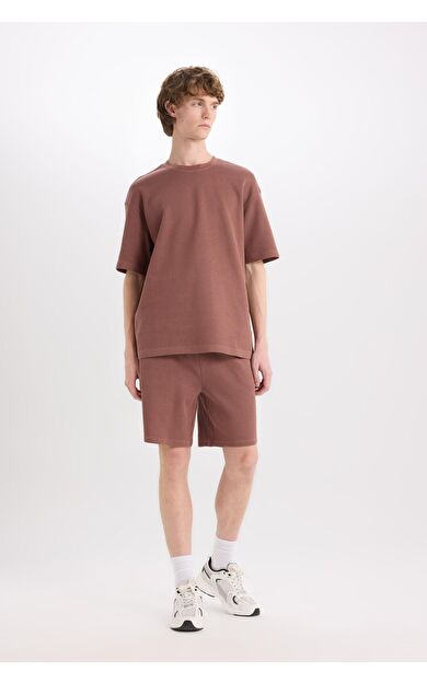 DeFacto Regular Fit Düz Paça Şort E0442AX25SMBN307