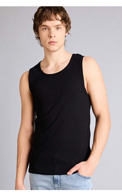 DeFacto Slım Fıt Bisiklet Yaka Ribana Atlet