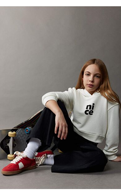 DeFacto Kız Çocuk Relax Fit Kapüşonlu Sweatshirt