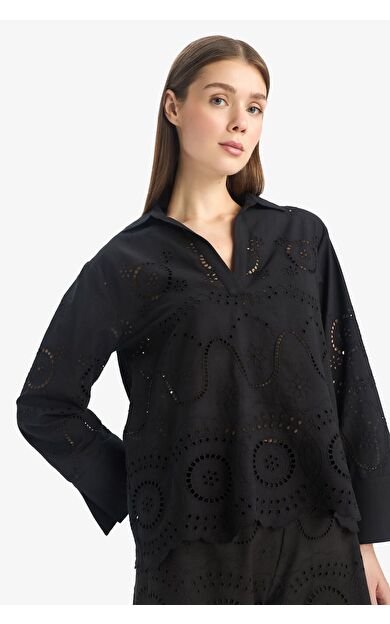 DeFacto -Fall in Love Regular Fit Brode Plaj Kıyafeti E0598AX25SMBK27