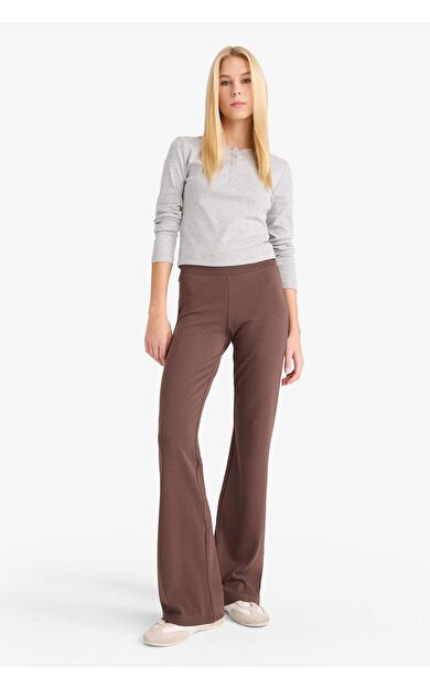 DeFacto Coool Flare Fit Ribana Pantolon E0628AX25AUBN539
