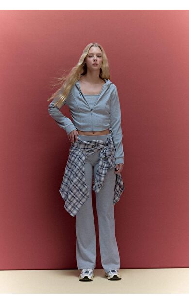 Flare Fıt Ribana Pantolon