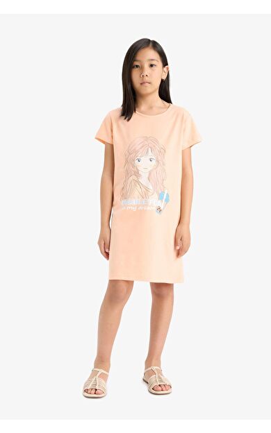 DeFacto Kız Çocuk Kısa Kollu Elbise