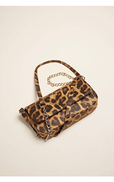 Kadın Leopar Desenli Çapraz Çanta E0715AXNSKR1