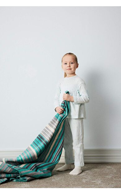 DeFacto Kız Bebek Pijama Takımı Ribana Uzun Kollu Üst Beli Lastikli Uzun Alt