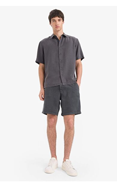 DeFacto Relax Fit Tensel Bermuda E0804AX25SMAR104