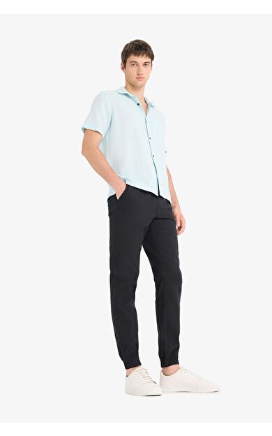 DeFacto %100 Pamuk Kargo Jogger Pantolon Üç Cepli E0834AX25SMBK27