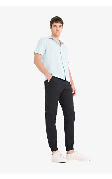 DeFacto %100 Pamuk Kargo Jogger Pantolon Üç Cepli E0834AX25SMBK27