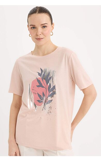 DeFacto Traditional Regular Fit Bisiklet Yaka Kısa Kollu Tişört E0917AX25SPPN302