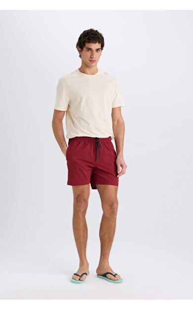 DeFacto File Astarlı Kısa Boy Deniz Şortu E0945AX25HSBR285