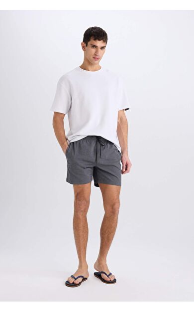 DeFacto File Astarlı Kısa Boy Deniz Şortu E0945AX25HSGR474