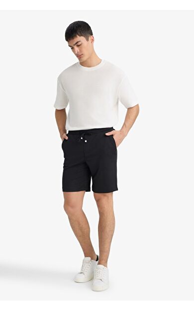 DeFacto Regular Fit Krinkıl Bermuda E0980AX25SMBK81