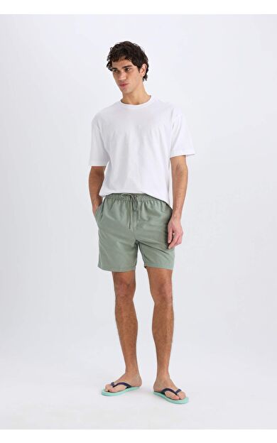 DeFacto Regular Fit Kısa Boy Yumuşak Tuşeli Deniz Şortu E0993AX25HSKH440