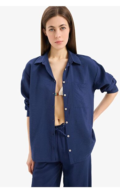 DeFacto Fall in Love Regular Fit Plaj Gömleği E1167AX25SMNV241