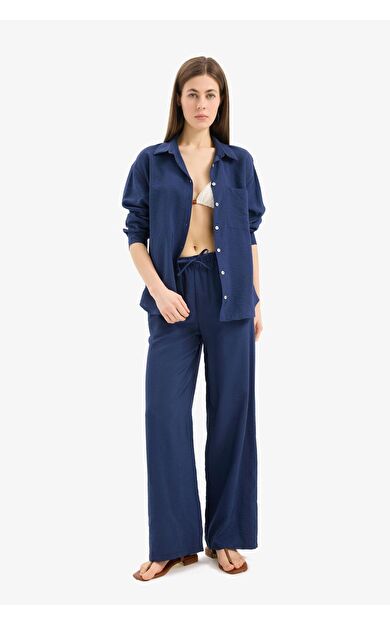 DeFacto Fall in Love Regular Fit Esnek Belli Plaj Pantolonu E1172AX25SMNV241