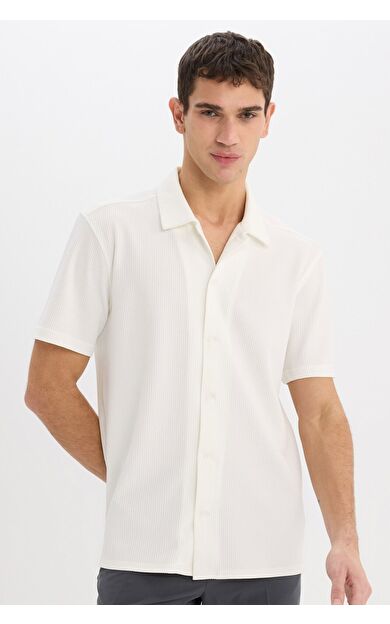 DeFacto Regular Fit Polo Yaka Yazlık Kısa Kollu Gömlek E1211AX25SMER85