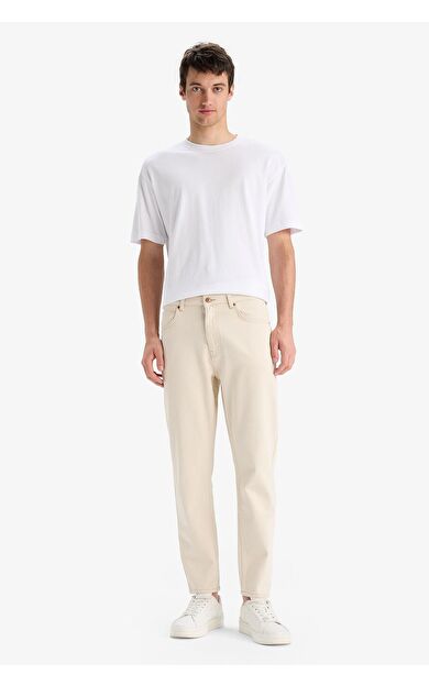 DeFacto %100 Pamuk 90's Slim Fit Dar Kalıp Yüksek Bel Dar Paça Jean Pantolon E1370AX25SMBG714