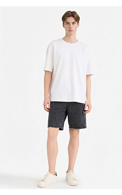 DeFacto Loose Fit Jean Bermuda