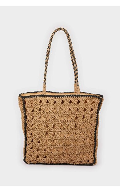 Kadın Hasır Omuz Çantası E1410AXNSBG217