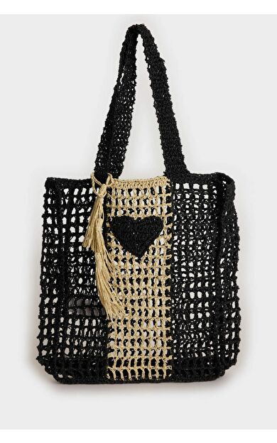 Kadın Hasır Omuz Çantası E1498AXNSBK27