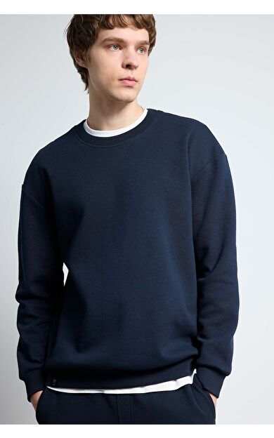 DeFacto Boxy Fit Bisiklet Yaka Pike Sweatshirt