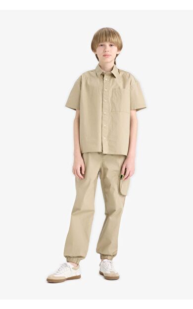 DeFacto Erkek Çocuk Kargo Cepli Jogger Paça Paraşüt Pantolon