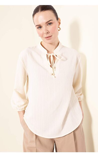 DeFacto Regular Fit Apaş Yaka Uzun Kollu Gömlek