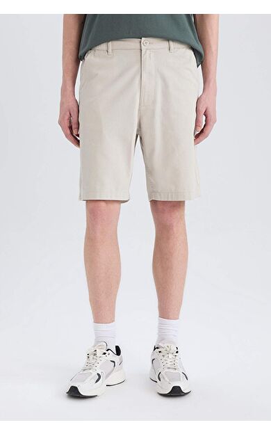 DeFacto %100 Pamuk Regular Fit Bermuda Şort E1716AX25SMGR492