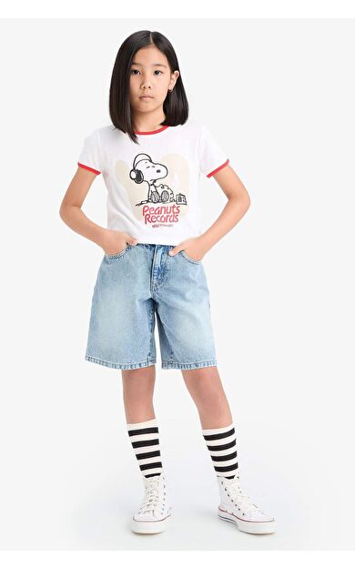 DeFacto Kız Çocuk Jean Şort E1764A825HSNM39