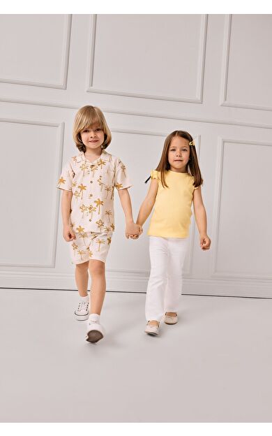 DeFacto Kız Bebek Flare Fit İspanyol Paça Gabardin Pantolon