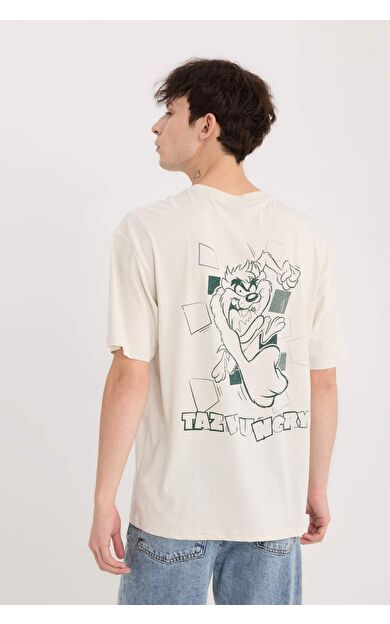 DeFacto Looney Tunes Boxy Fit Bisiklet Yaka Kısa Kollu Tişört E1871AX25SPBG721