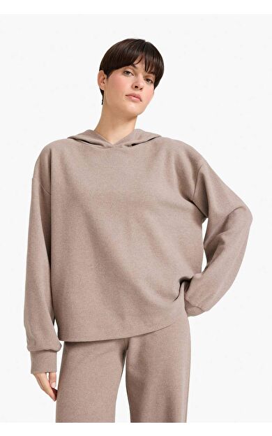 Relax Fit Kapüşonlu Sweatshirt