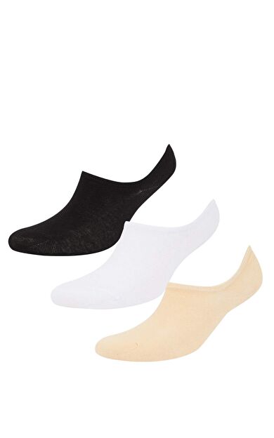 Kadın Görünmez 3'lü Pamuklu Sneaker Çorap