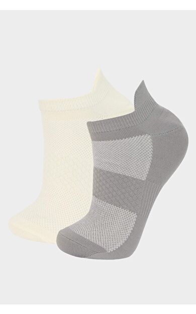 DeFacto Kadın 2'li Pamuklu Kısa Spor Çorap E2091AXNSKR1