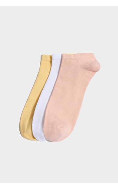 Kadın Dikişsiz 3'lü Bambu Patik Çorap