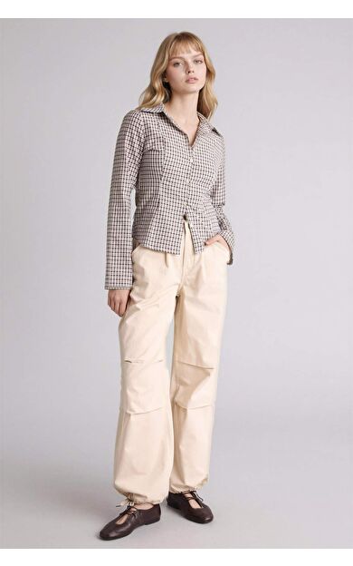 DeFacto Paraşüt Normal Bel Standart Boy Gabardin Pantolon