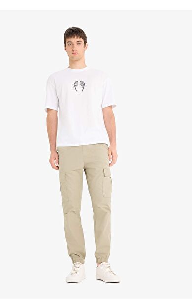 DeFacto %100 Pamuk Regular Kargo Cepli Yazlık Jogger Paraşüt Pantolon E2181AX25SMKH488