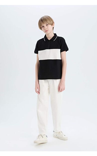 DeFacto Erkek Çocuk Carrot Fit Havuç Kesim Standart Paça Gabardin Pantolon