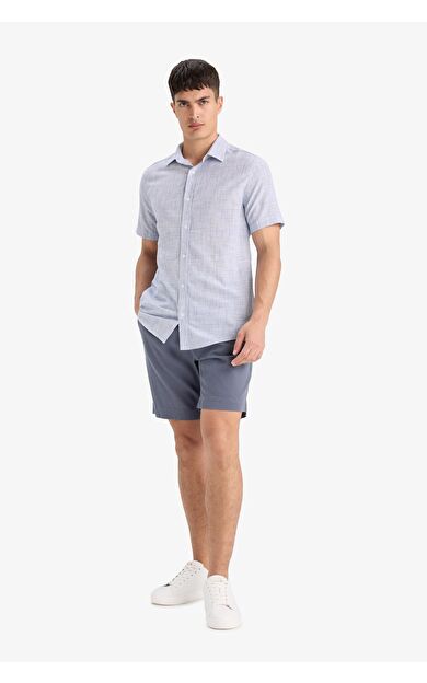 DeFacto Regular Fit Dokulu Bermuda