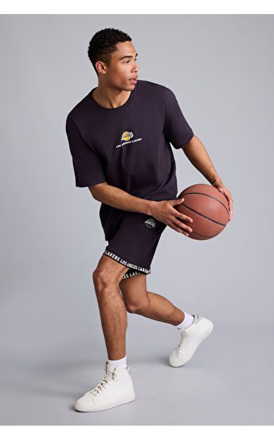 DeFacto NBA Los Angeles Lakers Standart Fıt Şort